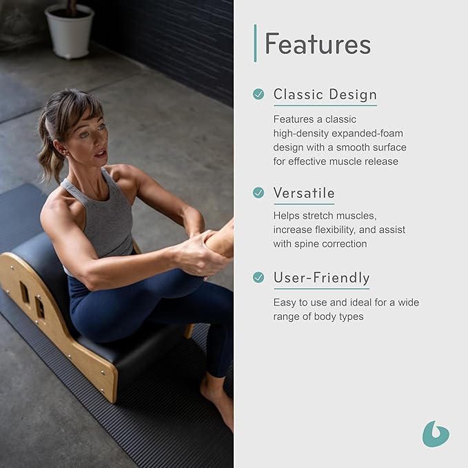 Balanced Body Clara Step Barrel Lite or Heavy, Pilates Barrel, Spine Corrector, Back Stretcher, Workout Equipment for Floor Exercise, Pilates Exercise Equipment for Home or Studio