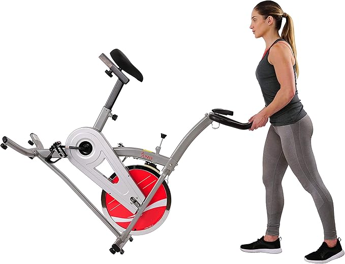 Sunny Health & Fitness Indoor Cycling Exercise Bike with LCD Monitor - SF-1203