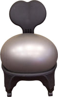 JFIT Ergonomic Comfort/Stability Balance Ball Fitness Chair,Black,5' to 6'3"