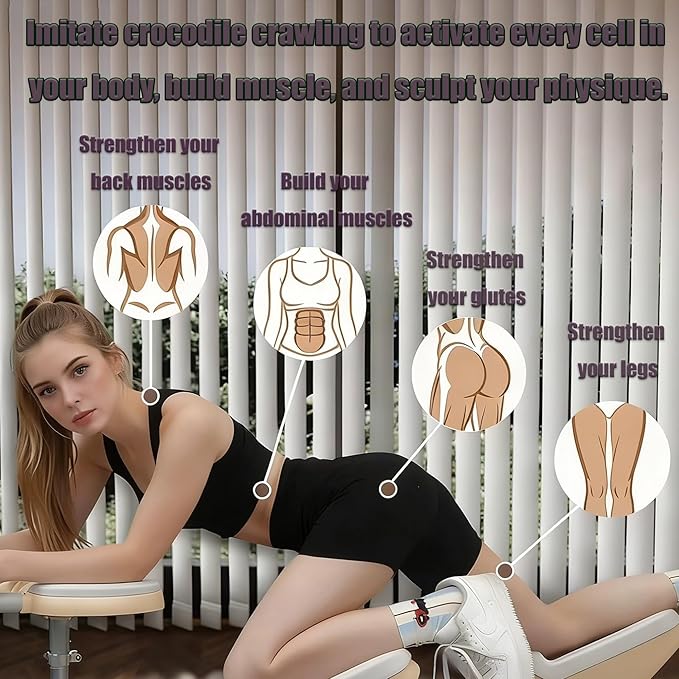 Reformer Pilates Board for Home Workout Foldable Mini Reformer Pilates Machine with ,Mountain Climbing Crawl Exercise, Lightweight & Portable for Indoor Outdoor Training.