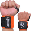 Beast Power Gear Wrist Wraps for Weightlifting 18” Premium Quality Wrist Support for Bodybuilding Heavy Duty Thumb Loop Powerlifting, Strength Training for Men and Women