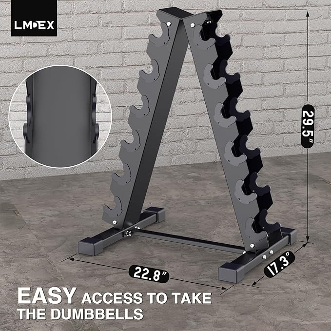 Dumbbell Rack Compact Weight Rack for Dumbbell, Kettlebell, Barbell, Heavy Duty Weight Storage Organizer