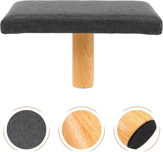 Height Portable Meditation Bench with Cushion Prayer Stool for Kneeling Zen Sitting Chair for Meditation and Balance Exercises Grey Seat for Adults