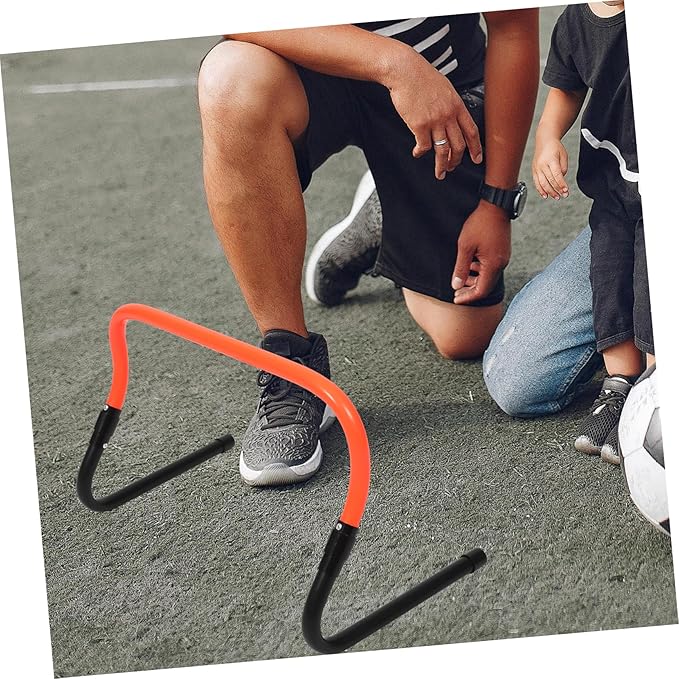 BESPORTBLE Adjustable Speed Hurdles Set for Football Training 2-Stage Height Mini Agility Hurdles