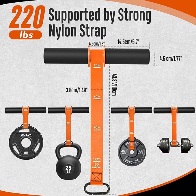 FitBeast Forearm Strengthener & Wrist Roller - Forearm Strength Trainer with Thickened Anti-Slip Grip Handles&Adjustable Strap, Perfect for Forearm Exercising, Boosting Grip Strength, Muscle Building