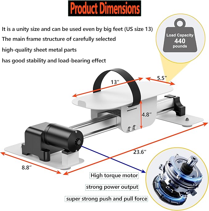 FSA/HSA Eligible Electric Knee Glide for Knee Replacement Recovery Aids Kit Knee Therapy Exercise Strengthening Equipment for PCL ACL MCL Knee Surgery Before and After White