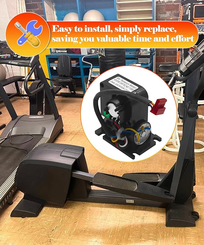 Elliptical Resistance Tensioner Motor 6V Fits for NordicTrack CX925 Ellipticals Replacement for HealthRider Various Models Part, Replace 193223 175656 182556 182851 NEL07940