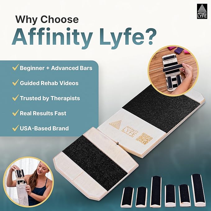Ankle Strengthener & Balance Trainer, Foot Strengthener for Physical Therapy, Ankle Balance Board with 2 Difficulty Levels, HSA FSA Single-Leg Stability Trainer, Mobility Board for Injury Recovery