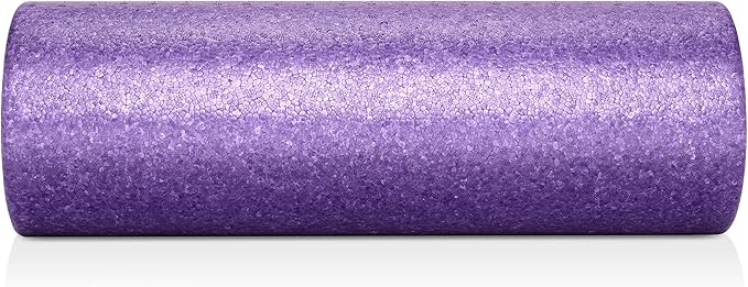 Philosophy Gym 18" High-Density Foam Roller for Exercise, Massage, Muscle Recovery - Round, Purple