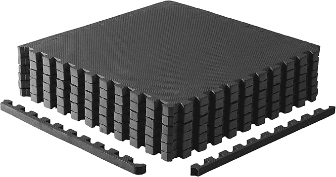 CAP Puzzle Exercise Mats | 1” Thick EVA Interlocking Foam Tiles for Home Gym Flooring | Multiple Options