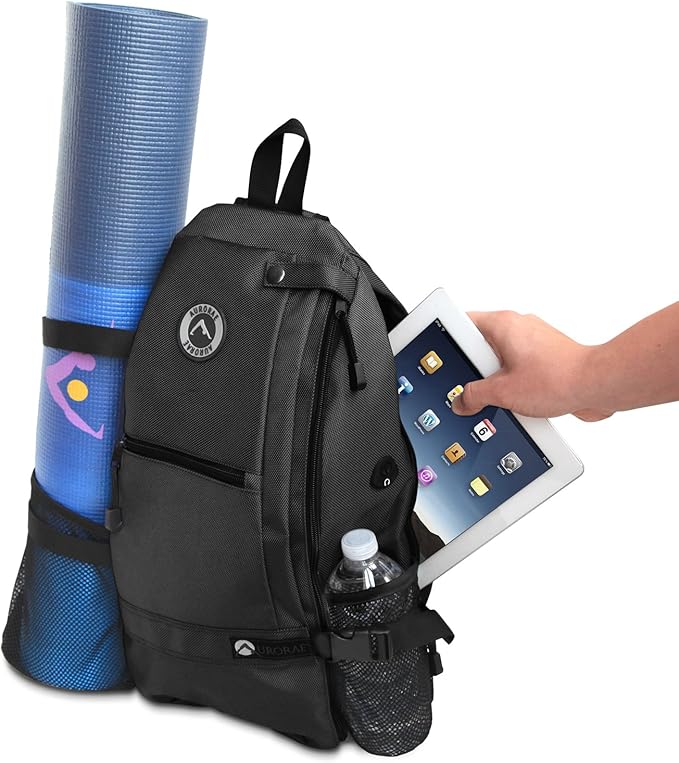AURORAE Yoga Mat/Gym/Picklleball Cross-body Travel Sling Back Pack. Mat sold separately.
