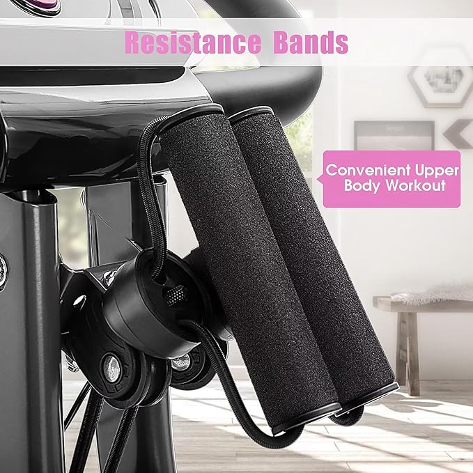Merax Workout Bike For Home - 2 In 1 Recumbent Exercise Bike and Upright Indoor Cycling Bike Positions, 16 Level Magnetic Resistance Exercise Bike, Foldable Stationary Bike Machine, Fitness Bike