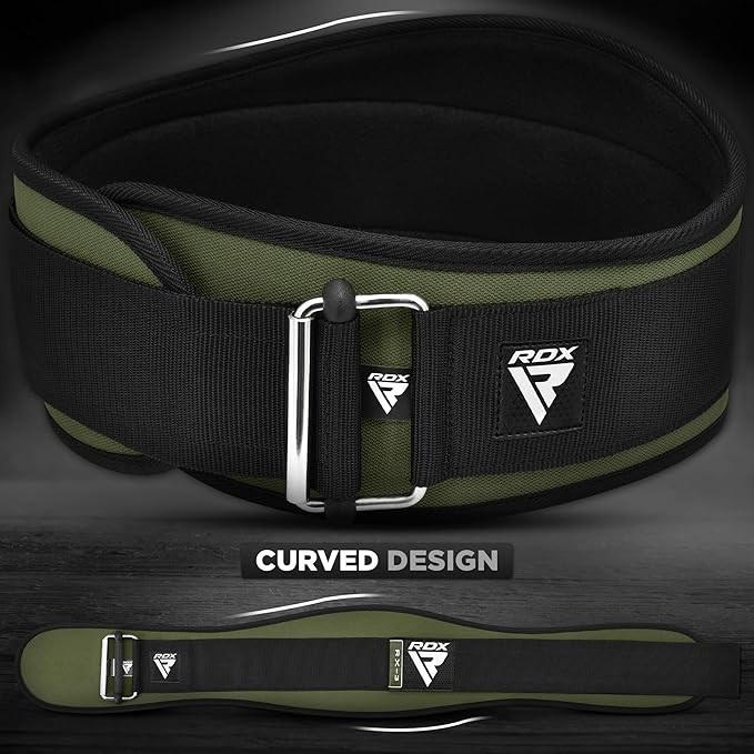RDX Weight Lifting Belt AUTO LOCK, 6.5” Padded Back Support, Men Women Gym Fitness Strength Training, Bodybuilding Powerlifting Weightlifting Workout, Deadlift Squat, Pro Exercise Equipment