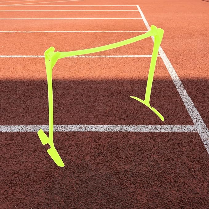 PRETYZOOM Adjustable Foldable Soccer Training Hurdle Green Plastic Speed Agility Equipment for Athlete Football Drills
