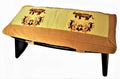 Meditation Bench & Cushion Set - Folding Seiza - Elephant Trek Mustard