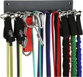 Multi-Purpose Storage Rack for Resistance Bands, Straps, Jump Ropes, Foam Rollers, Chains, Weight Belts, Tools - Heavy Duty, Fitness Bands Rack