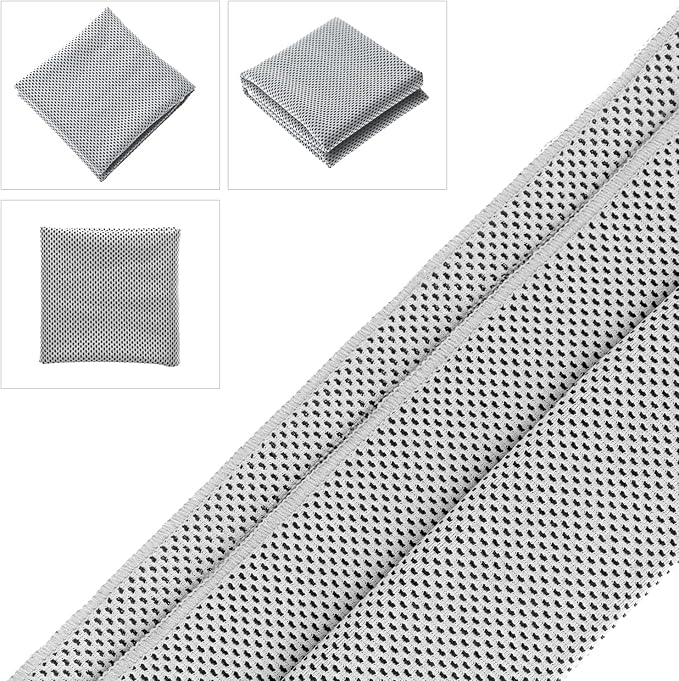 Biange Cooling Towels (40"x 12", Pack of 60) for Neck and Face, Cold Towel for Hot Weather, Sports, Workout, Fitness, Gym, Yoga, Golf, Pilates, Travel, Camping & More