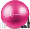 SmarterLife Exercise Ball Yoga Ball for Fitness, Balance, Stability, or Pregnancy, Gym Ball for Core Workout, Physical Therapy, Yoga Ball Chair for Office, Anti-Slip Anti-Burst