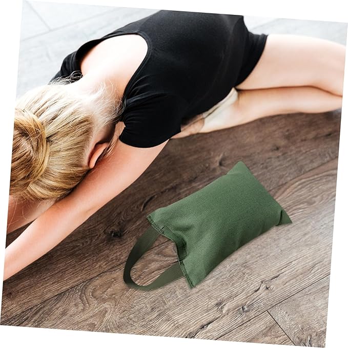 2Kg Weighted Sandbag with Handle for Yoga Exercise Equipment for Strength Training Balance and Muscle Enhancement for Home Workouts