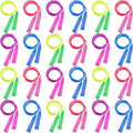 Elcoho 24 Pack Colorful Kids Jump Rope Set Adjustable Plastic Kids Jump Rope Skipping Rope Outdoor Jump Ropes Great Party Favor