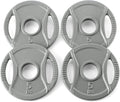 Amazon Basics 2-Inch Olympic Cast Iron Grip Weight Plates