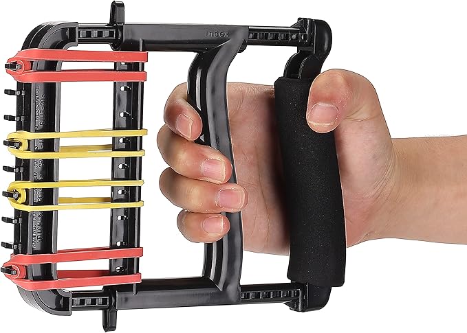 Hand Exerciser,Finger Exerciser and Hand Strengthener for Hands,Finger,Wrist,Forearms and Thumbs Therapy,Black