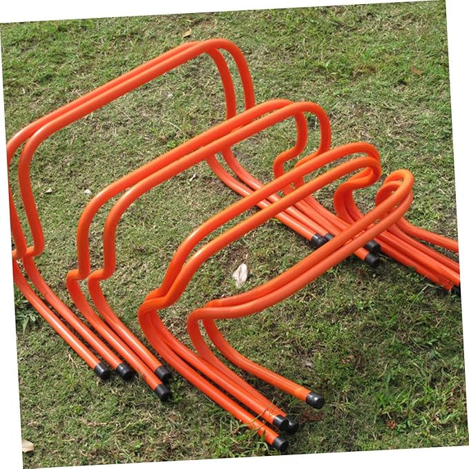 Didiseaon 2pcs Plastic Agility Hurdles 15cm Wear-Resistant Speed Hurdles Training Equipment for Football Running Track Sports