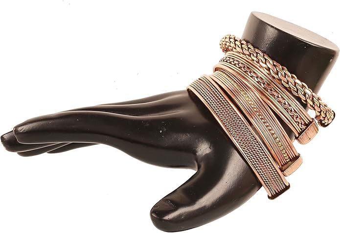 Touchstone copper bracelets | gift for men women |adjustable 100% pure solid real magnetic jewelry | handmade bracelet set combo | rope braided tibetan bangles.