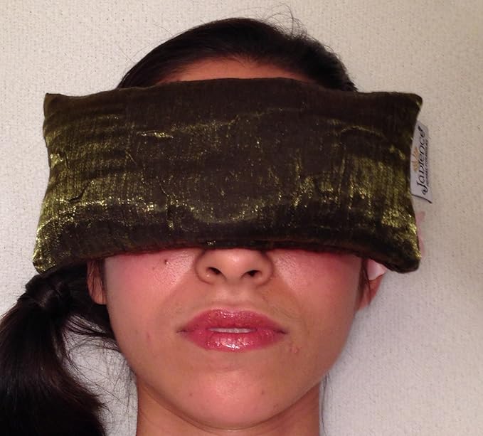 JADIENCE Lavender Eye Mask - GREEN: Soothing Eye Pillow for Stress & Tired Eyes! | Perfect Yoga Eye Bag | Best Eye Mask for Migraines