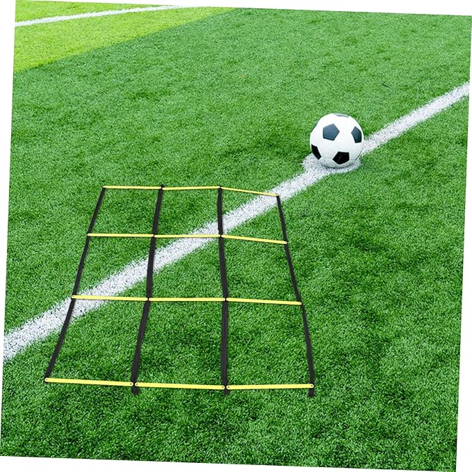 Foldable Agility Ladder Training Pad for Football Soccer Multifunctional Rope Ladder for Footwork Speed Drills and Sports Exercises Portable and Lightweight Go Training