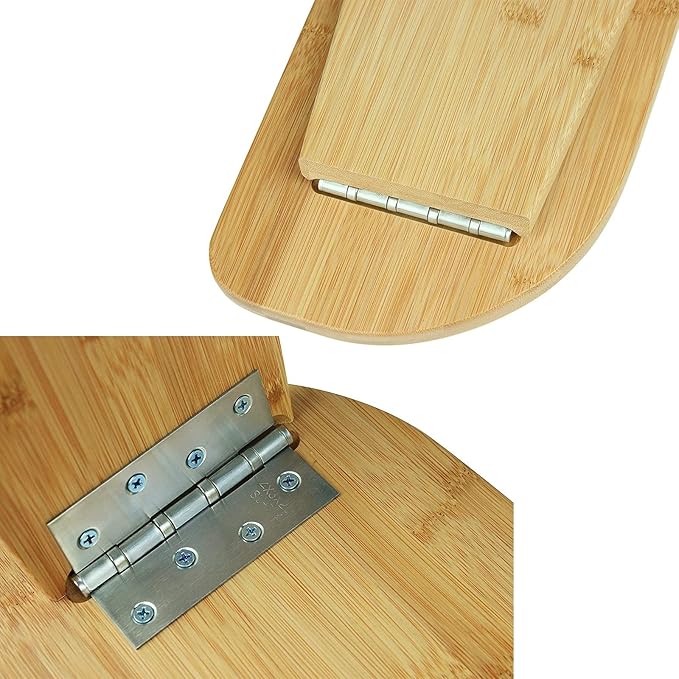 Meditation Bench, Bamboo, Foldable & Ergonomic Meditation Stool, Comfortable for Kneeling or Sitting, 20x7.5x7.3inch