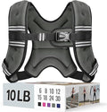 Weighted Vest for Women & Men with Reflective Stripe and Adjustable Buckle, Comfortable & Durable Rucking Vest for Walking, Running & Strength Training
