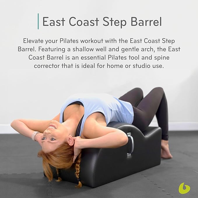 Balanced Body East Coast Step Barrel, Spine Corrector, Back Stretcher, Pilates Barrel, Pilates Workout Equipment for Home Gym and Studio