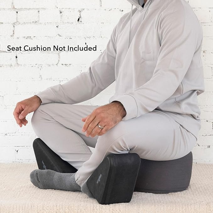 Ungloo Supportive Yoga Block Wedges for Seated Meditation – Elevates Knees, Reduces Hip Pressure, and Improves Cross-Legged Posture