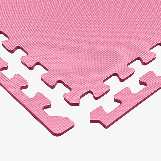 We Sell Mats 3/8" Thick Multipurpose EVA Foam Exercise Floor Mat, Interlocking Tiles, Anti-Fatigue for Home or Gym