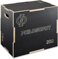Philosophy Gym 3 in 1 Non-Slip Wood Plyo Box- Jump Plyometric Box for Training and Conditioning