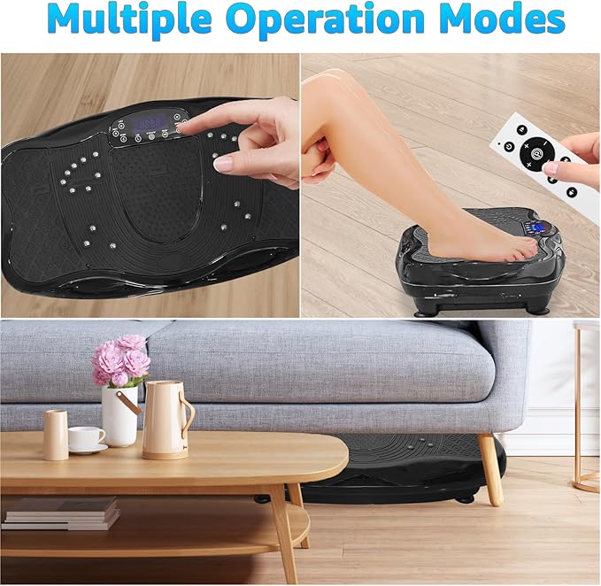 XXL Extra Large 120 Levels Vibration Plate Exercise Machine Maximum Load 330LBS, Helps Lose Weight and Shape Your Body, Tone Your Health Home Gym Workout, Black