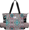 ESVAN Yoga Mat Bag Yoga Tote Carrier Shoulder Bag Carryall Tote for Office,Yoga,Pilates,Travel,Beach and Gym