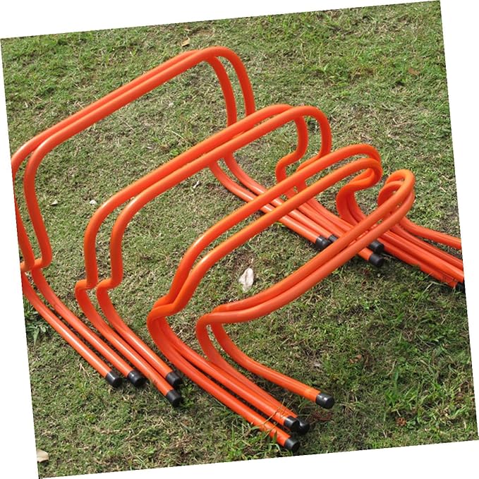 Plastic Training Hurdles 2pcs Set 15cm Adjustable Agility Hurdles for Soccer Speed and Track Running Training Equipment