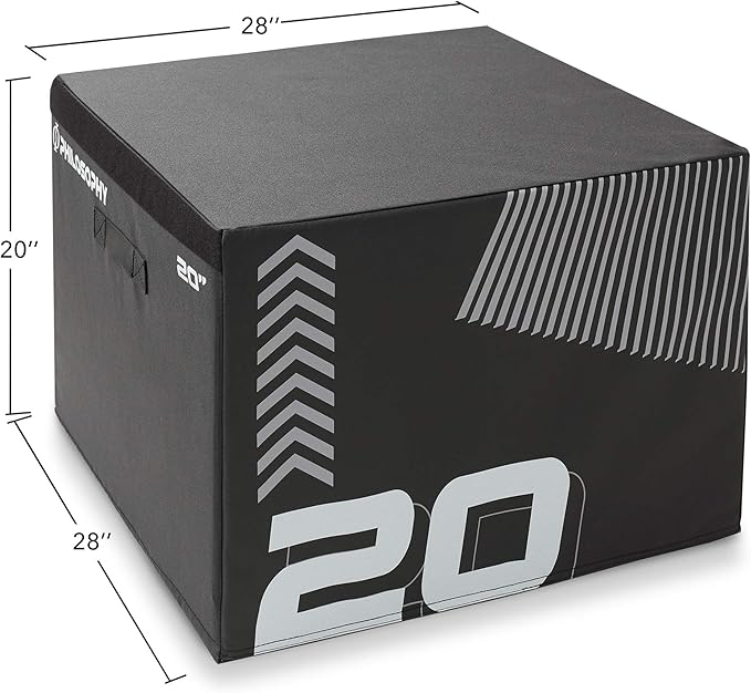 Philosophy Gym Soft Foam Plyometric Box - Jumping Plyo Box for Training and Conditioning