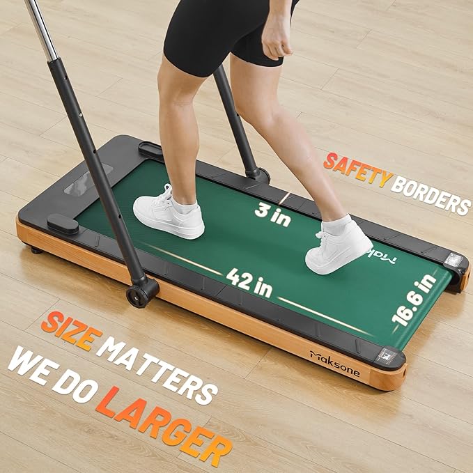 Maksone Under Desk Treadmill, Expert of Wooden Walking Pad, Walking Jogging Machine with Remote Control, Installation-Free…