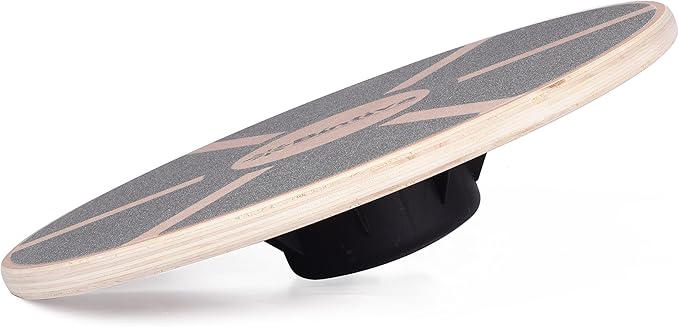 bintiva Wood Balance Board for Fitness Rehab Balance and Stability Training