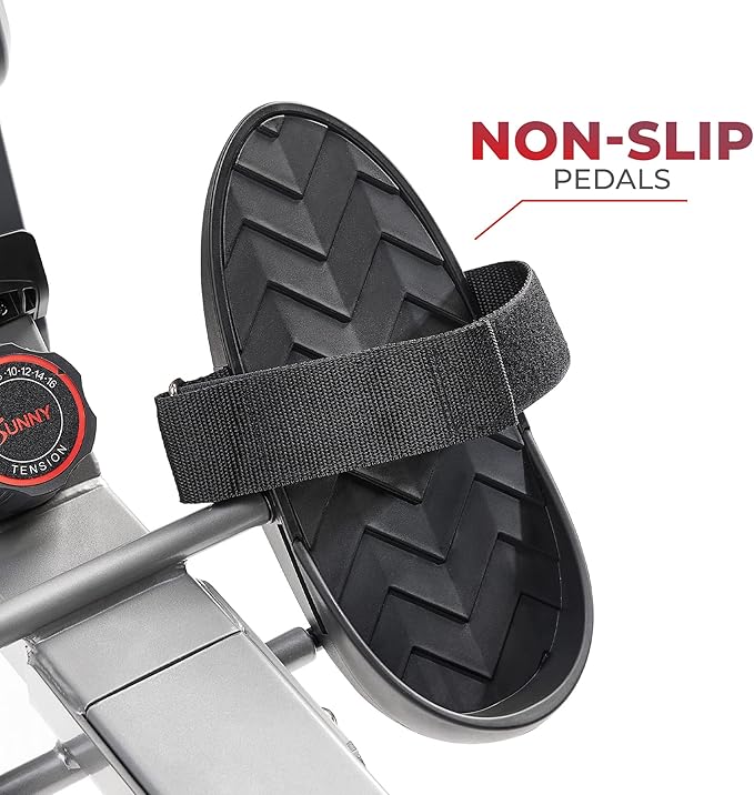 Sunny Health & Fitness Rowing Machine for Low Impact Full Body Workouts Home Training, Flip-able Equipment for EZ-Storage, Optional Magnetic or Air Resistance w/Free SunnyFit App Connection