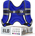 Weighted Vest for Women & Men with Reflective Stripe and Adjustable Buckle, Comfortable & Durable Rucking Vest for Walking, Running & Strength Training