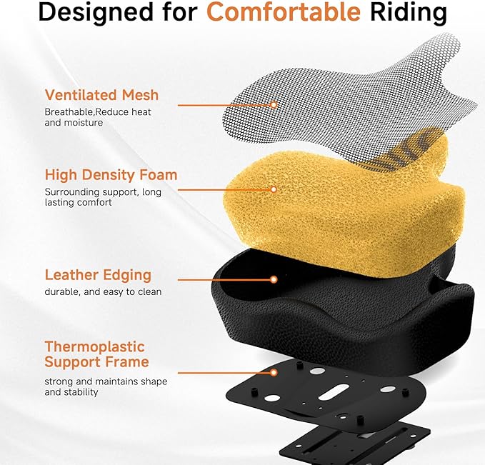 Office Exercise Bike Desk Chair,330 lbs Heavy Duty Under Desk Bike with 9-Level Height Adjustable Seat 24.4"-33.8",8-Level Resistance & Rolling Wheels,Quiet Fitness Chair for Home Office