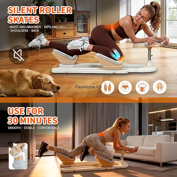 Spine Twist & Stretch Trainer, As Seen on TikTok Low-Impact Home Gym Equipment for Waist Toning, Leg Stretching & Core Activation, US Local Ship