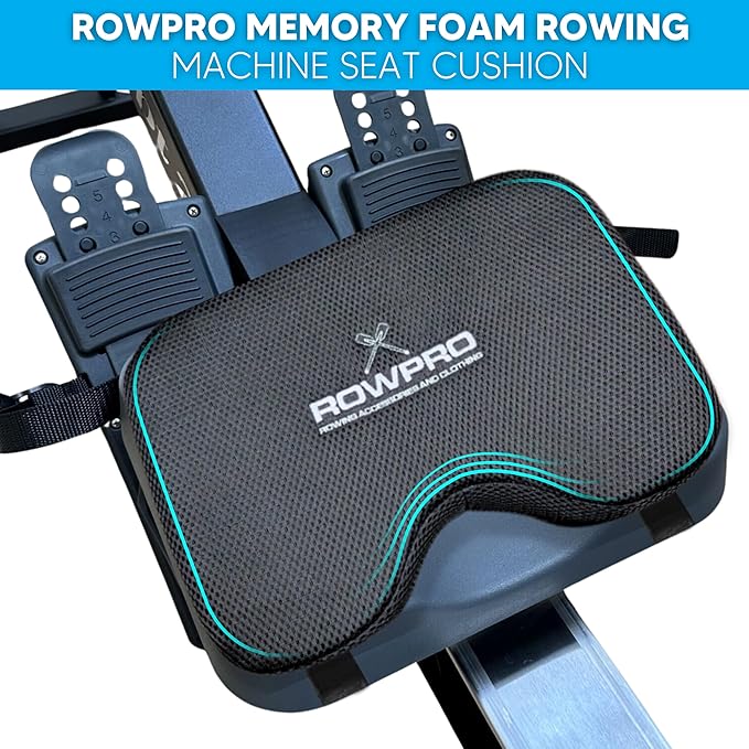 Memory Foam Rowing Machine Seat Cushion - Comfortable Seat Pad for Concept 2 - Ergonomic Concept 2 Rower Seat Cushion for Enhanced Support and Stability