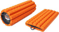 Brazyn Morph Foam Roller: Collapsible Travel Foam Roller for Back Pain Relief, Workout Muscle Recovery, Back Massager, Deep Tissue Leg Massage, Back Cracker (Sunset Orange, Deep Tissue)