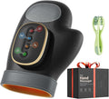 WUX Hand Massager with Heat Compression Relief, 3 Massage 4 Temperatures 5 Compression Models Therapy Glove, Arthritis & Wrist Carpal Tunnel Muscles Pressure Point Therapy, Ideal Gifts for Women/Men