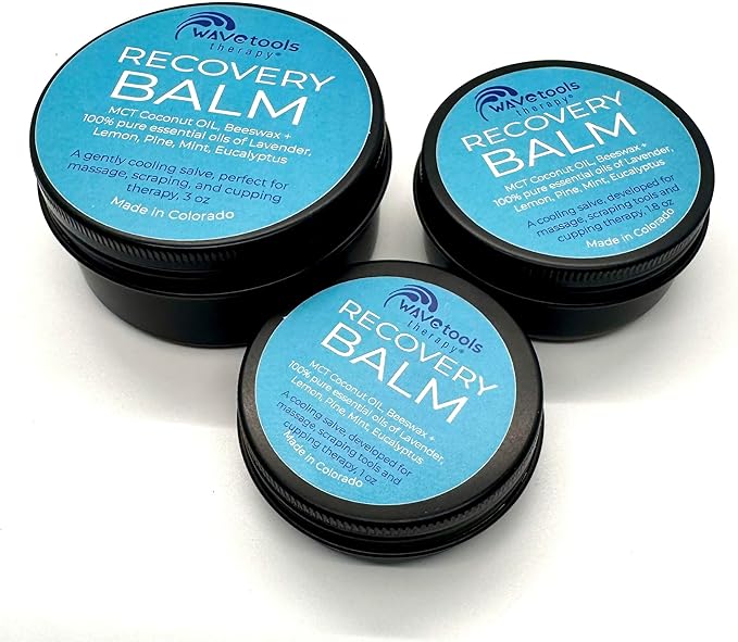 Wave Tools All Natural Recovery Balm Soothe Small Batch Pure Essential Oils Ideal for Massage (1 Ounce Metal Tin)
